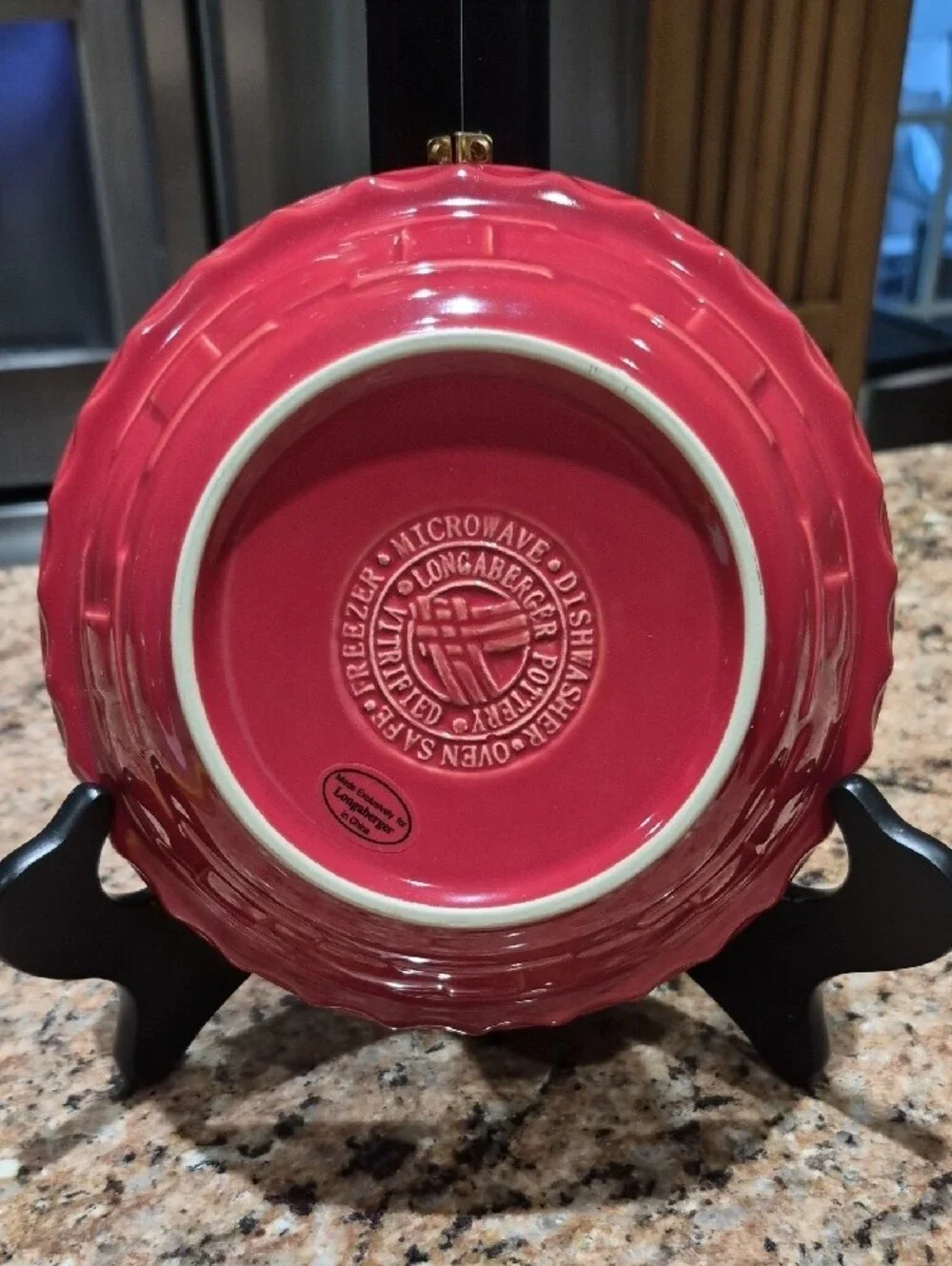 Longaberger Small Pie Plate 7 1/4